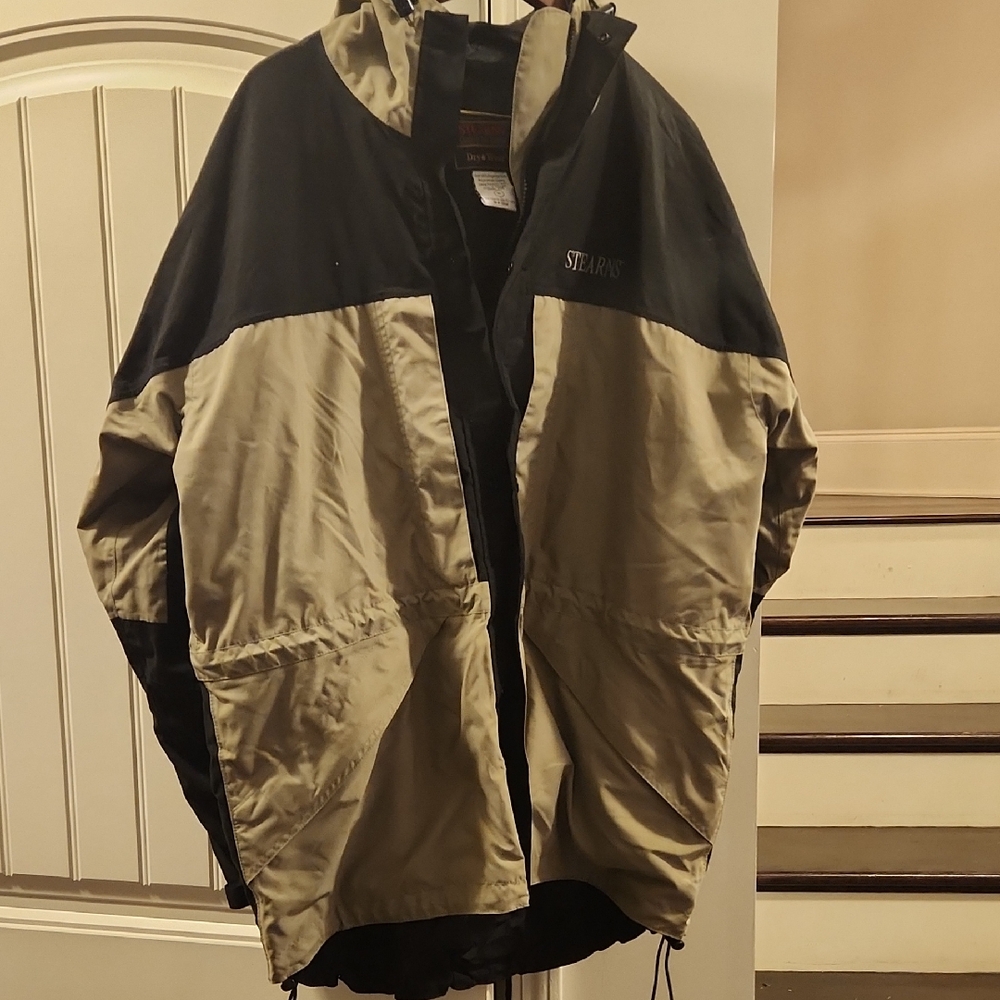 Stearns Black and Tan Men's Raincoat